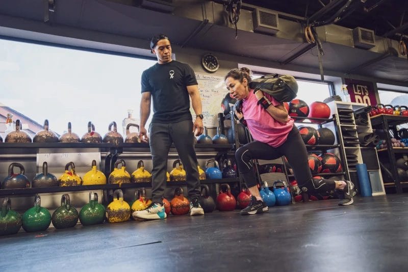 Woman on personal training at Energia Athletics